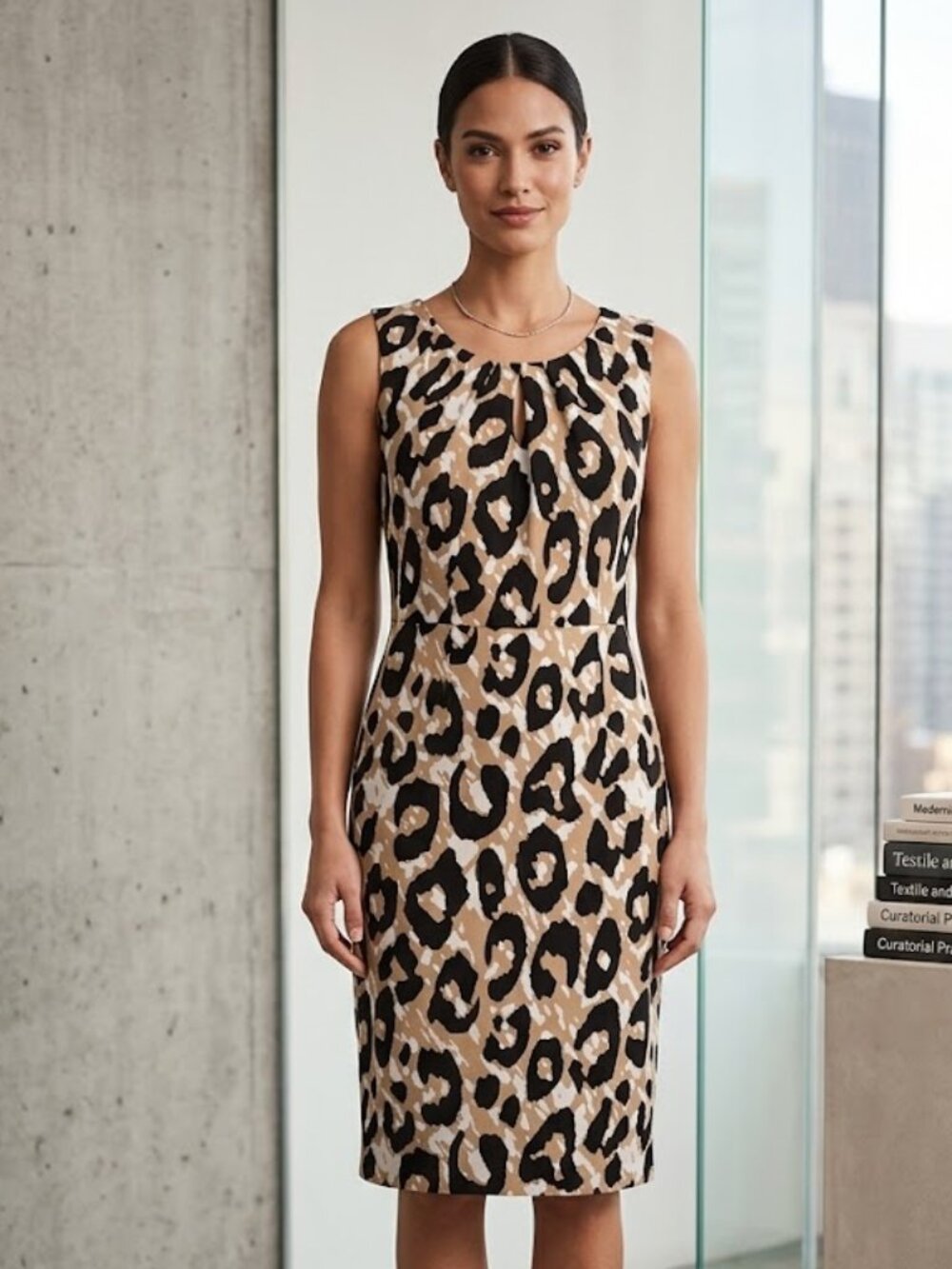 Banana Republic Size 6 Midi Sleeveless Dress Modest Professional Career Academia